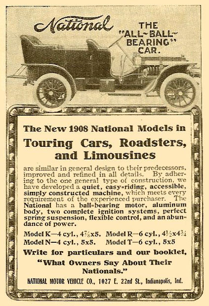 1908 National Auto Advertising